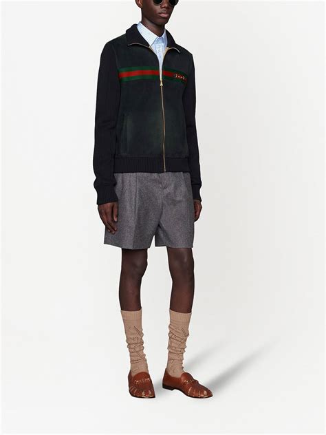 gucci signature webb jacket|GUCCI Striped Logo.